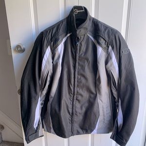 2XL women’s armored, vented, quilted zip-in liner motorcycle jacket